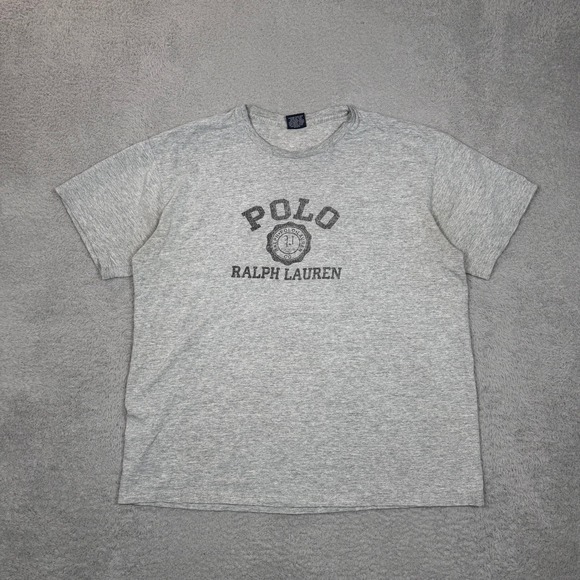 Polo Ralph Lauren Other - Polo Ralph Lauren Mens Heather Grey Distressed Graphic T-Shirt Size M